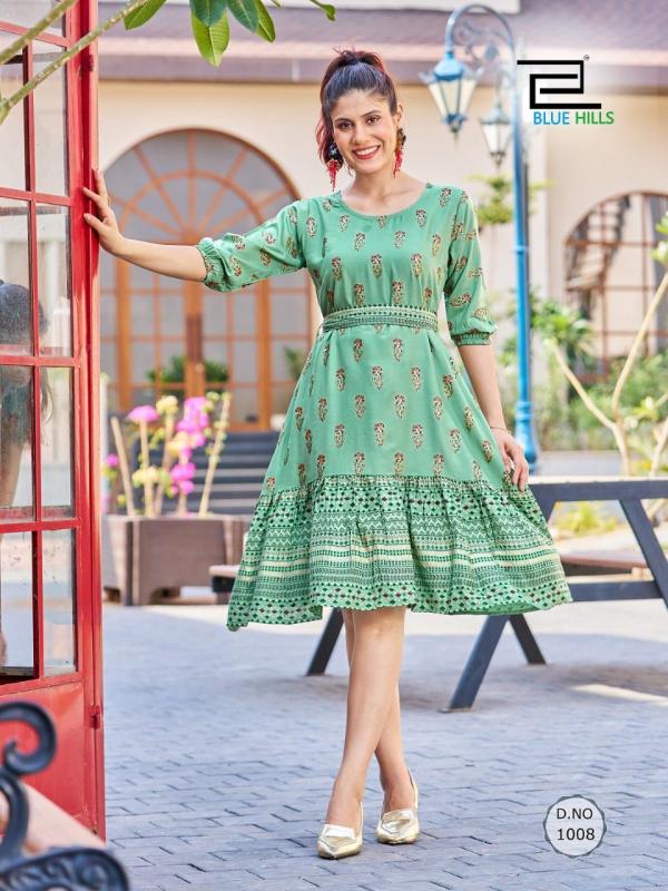 Blue Hills Bubbly Vol 1 Tunic Style Designer Kurti Collection